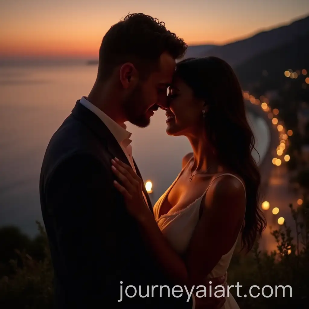 Couple-Sharing-an-Intimate-Moment-in-Romantic-Setting