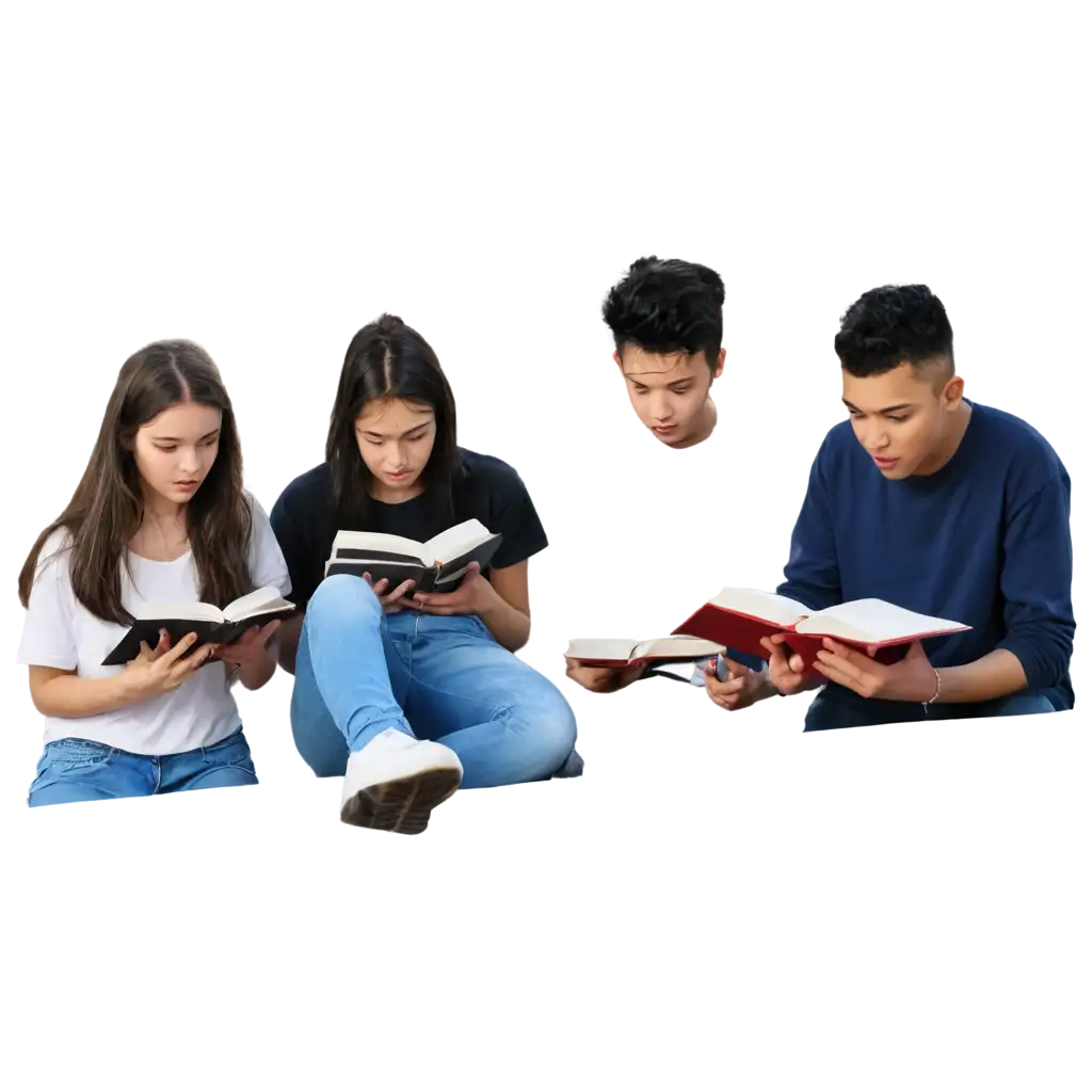 HighQuality-PNG-Image-of-a-Group-of-Teenagers-Reading-the-Bible