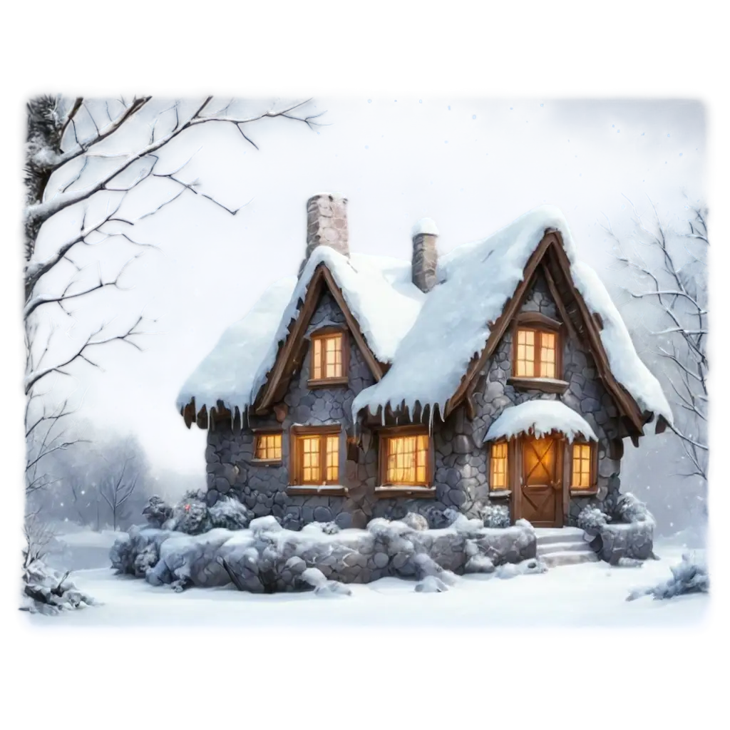 Fairy-Tale-Winter-Cottage-PNG-Enchanting-Seasonal-Image-for-Design-and-Art-Projects