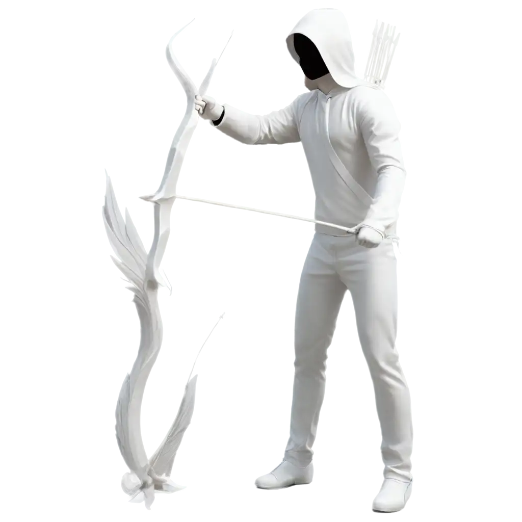 Create-a-Full-White-Shadow-Man-with-Bow-and-Arrow-PNG-for-HighQuality-Visuals