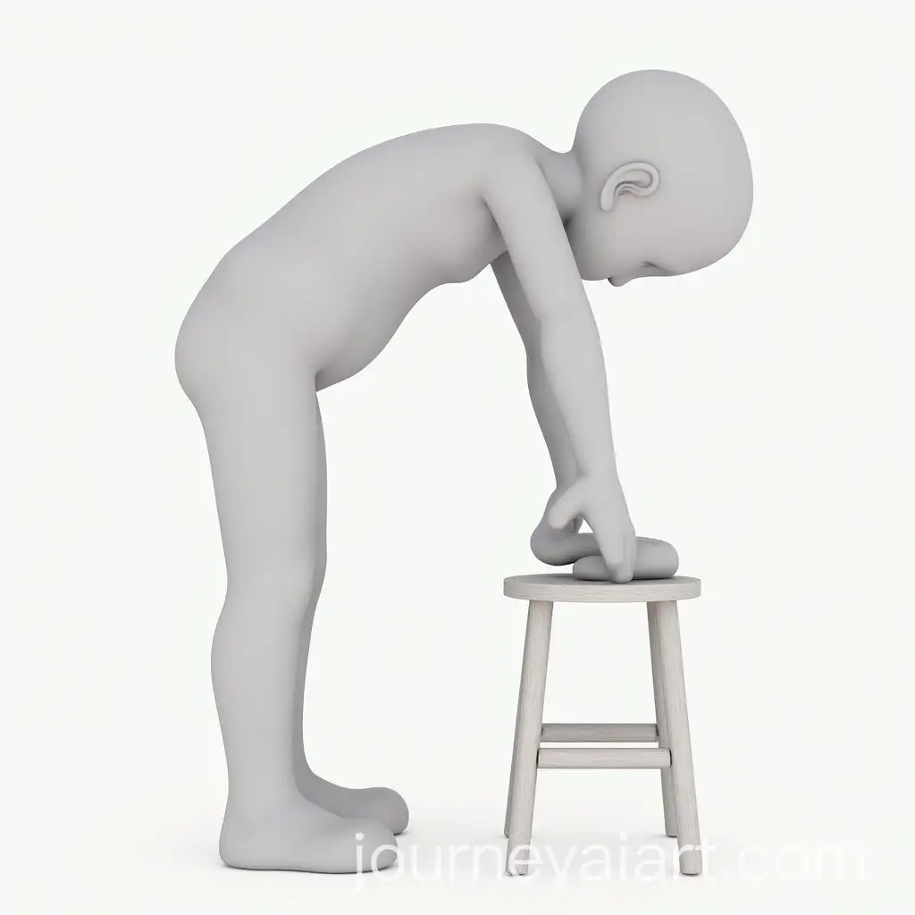 Figure-Rising-from-Stool-with-Bended-Knees-and-Forward-Lean