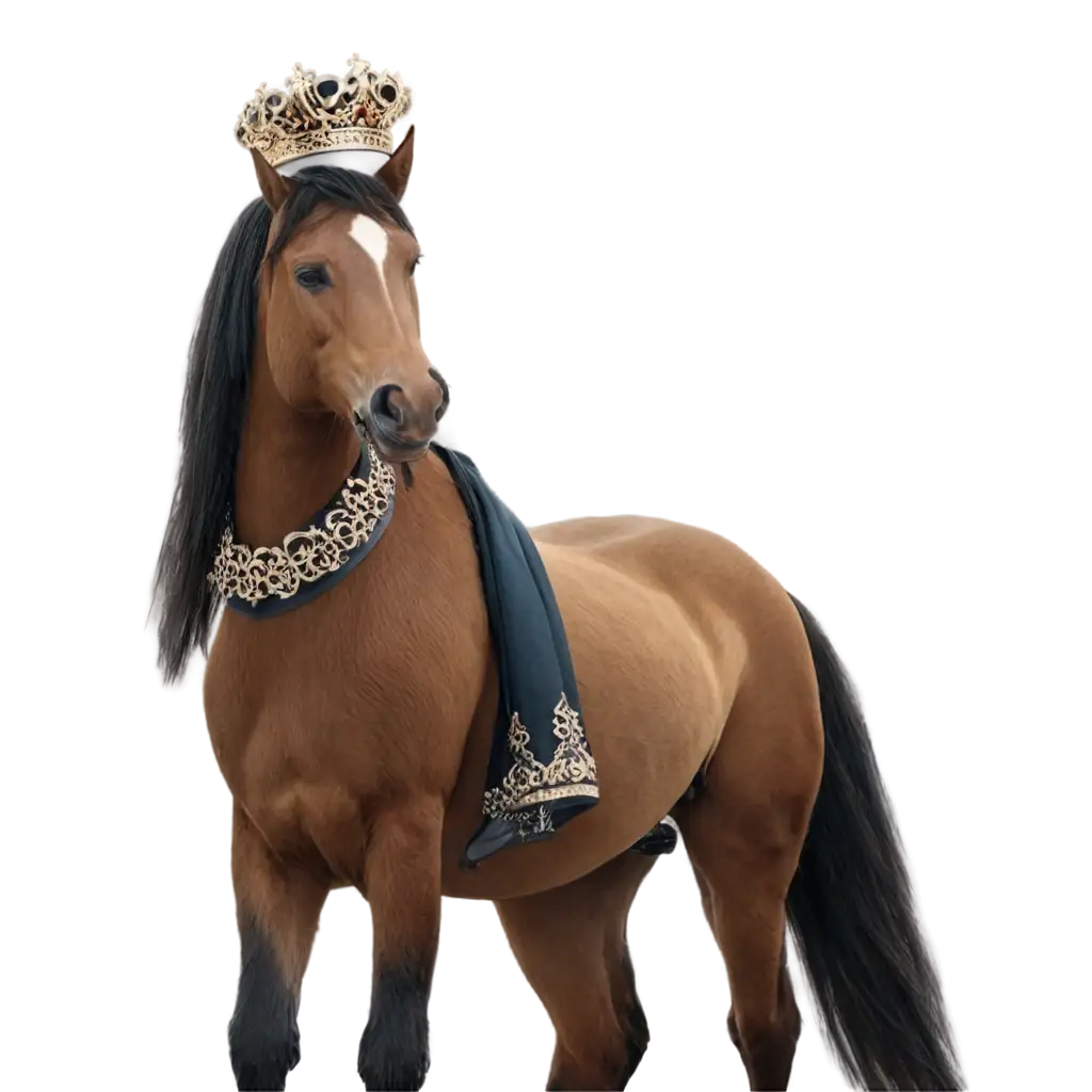 Horse-with-a-Crown-PNG-Image-A-Majestic-and-Regal-Design-for-Your-Projects