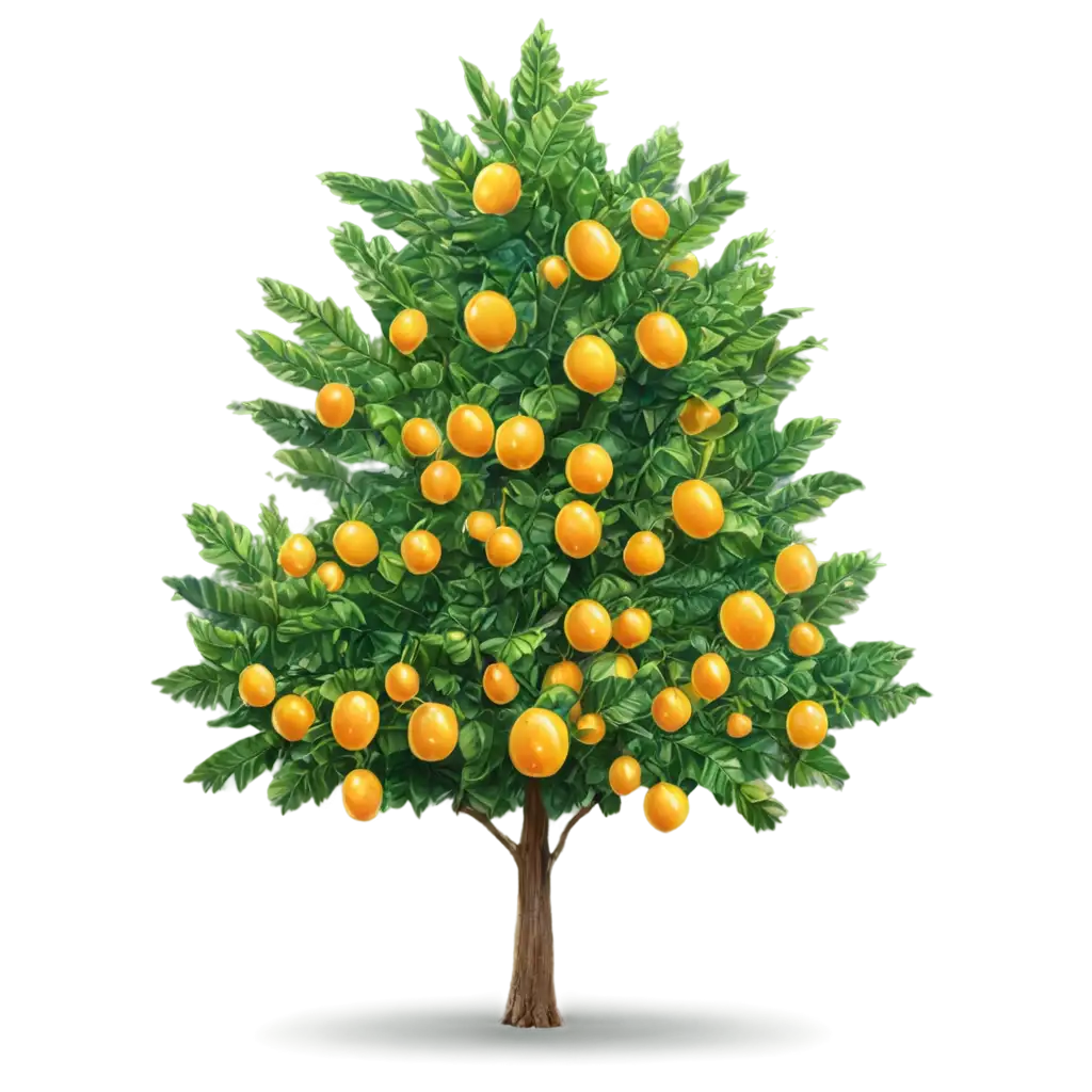 Hyper-Realistic-Shiny-Tree-with-Glowing-Fruits-PNG-Image-for-Enhanced-Clarity-and-Detail