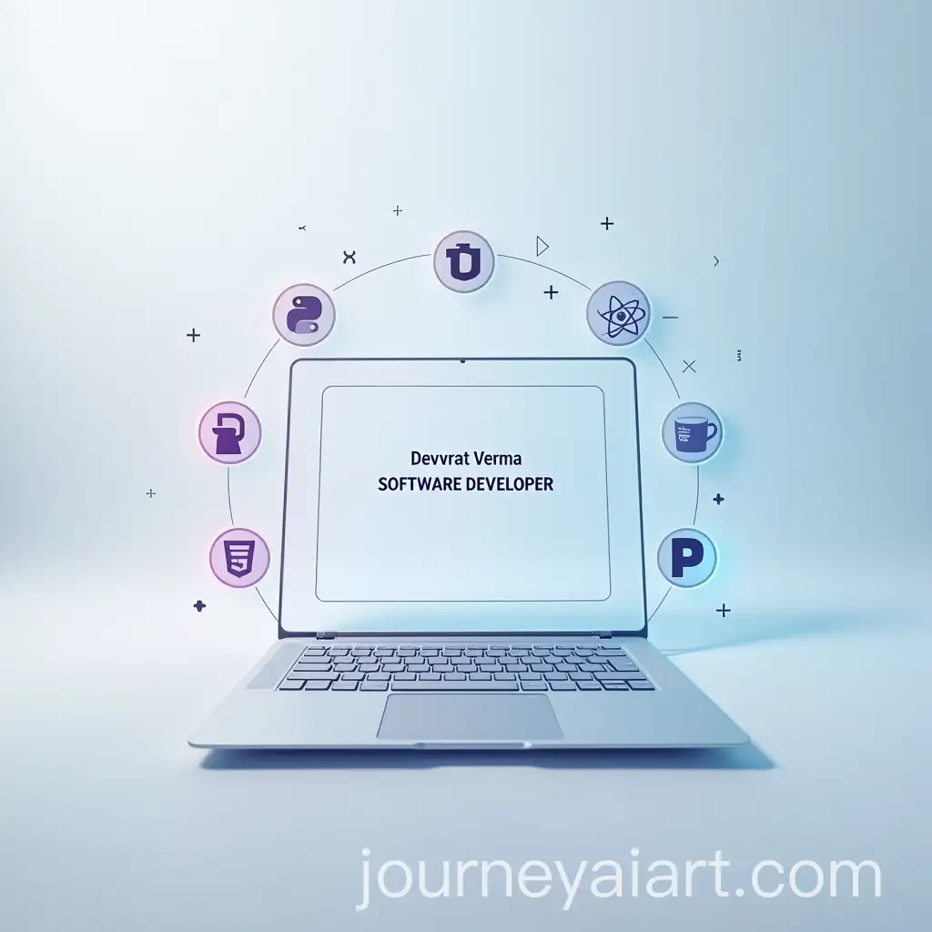 Modern-Laptop-with-Programming-Languages-Display