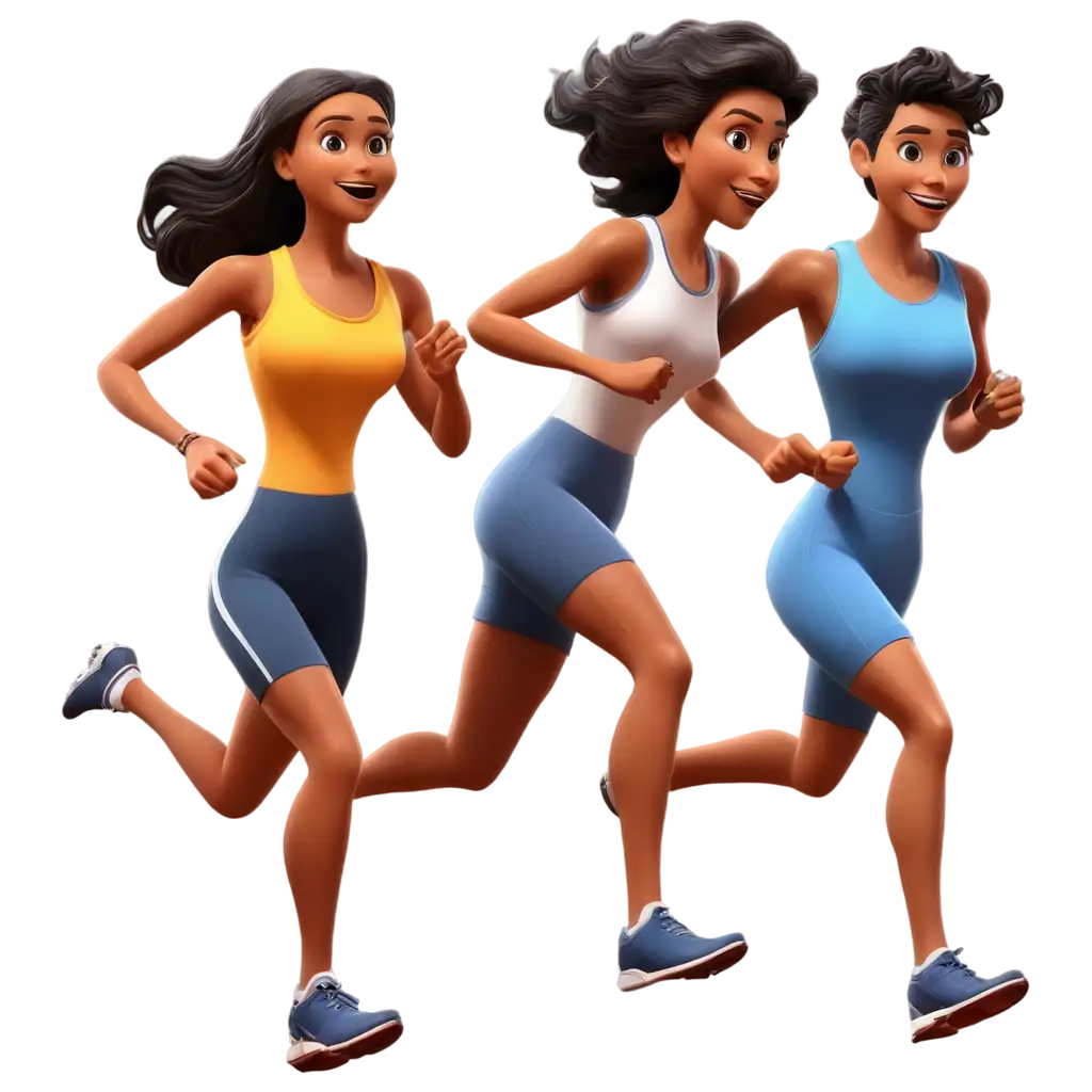 Animated-PNG-of-Three-People-Competing-in-a-Race-Dynamic-Visual-Representation