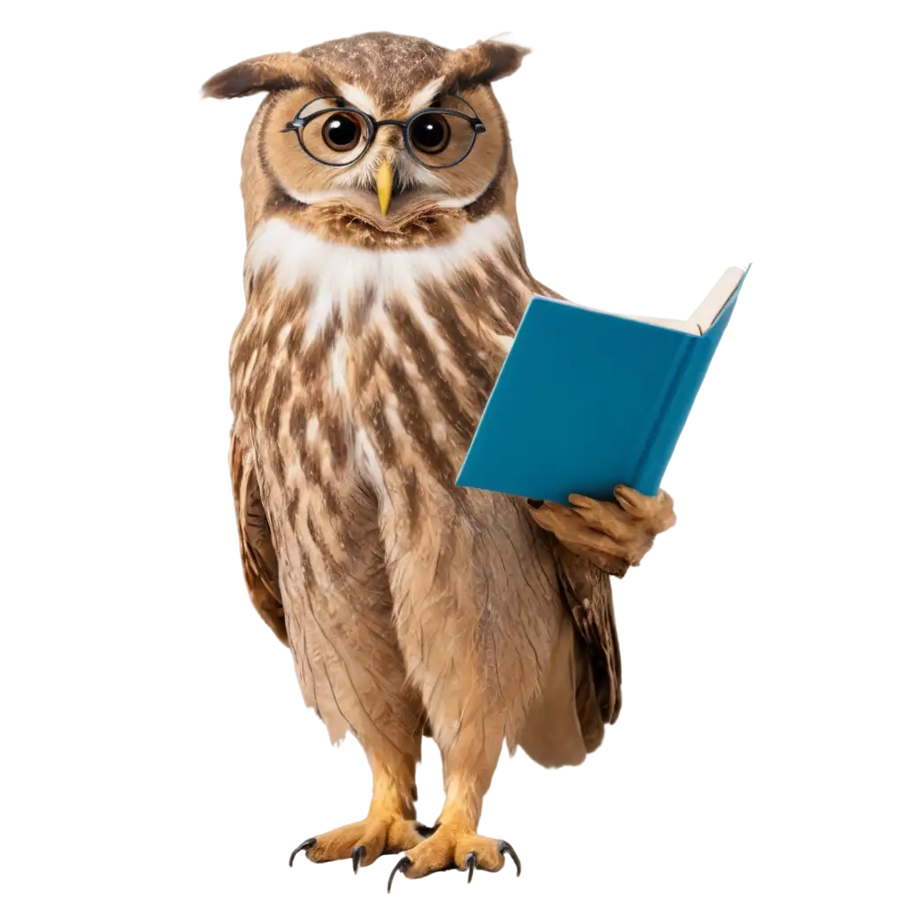 Owl-with-Glasses-and-Presentation-PNG-A-Fun-and-Professional-Visual-Asset