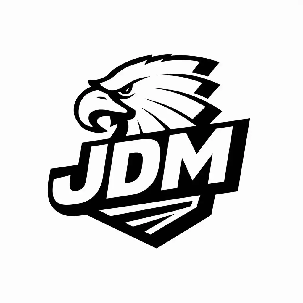 LOGO Design for JDM Eagle Head 3D Vector Logo Design