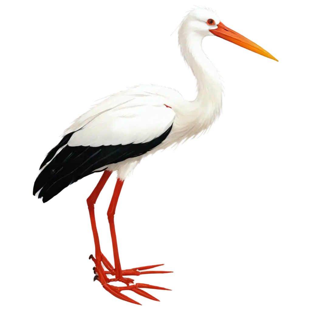 Stork-and-Crab-PNG-Image-HighQuality-Versatile-Art-for-Various-Applications