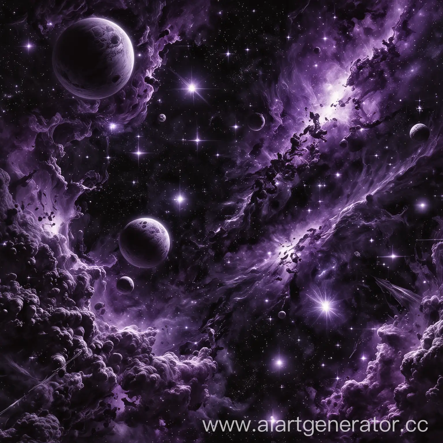 Abstract-Space-in-Black-Purple-Tones