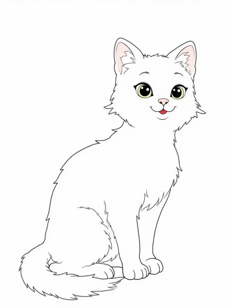 Coloring animal kucing