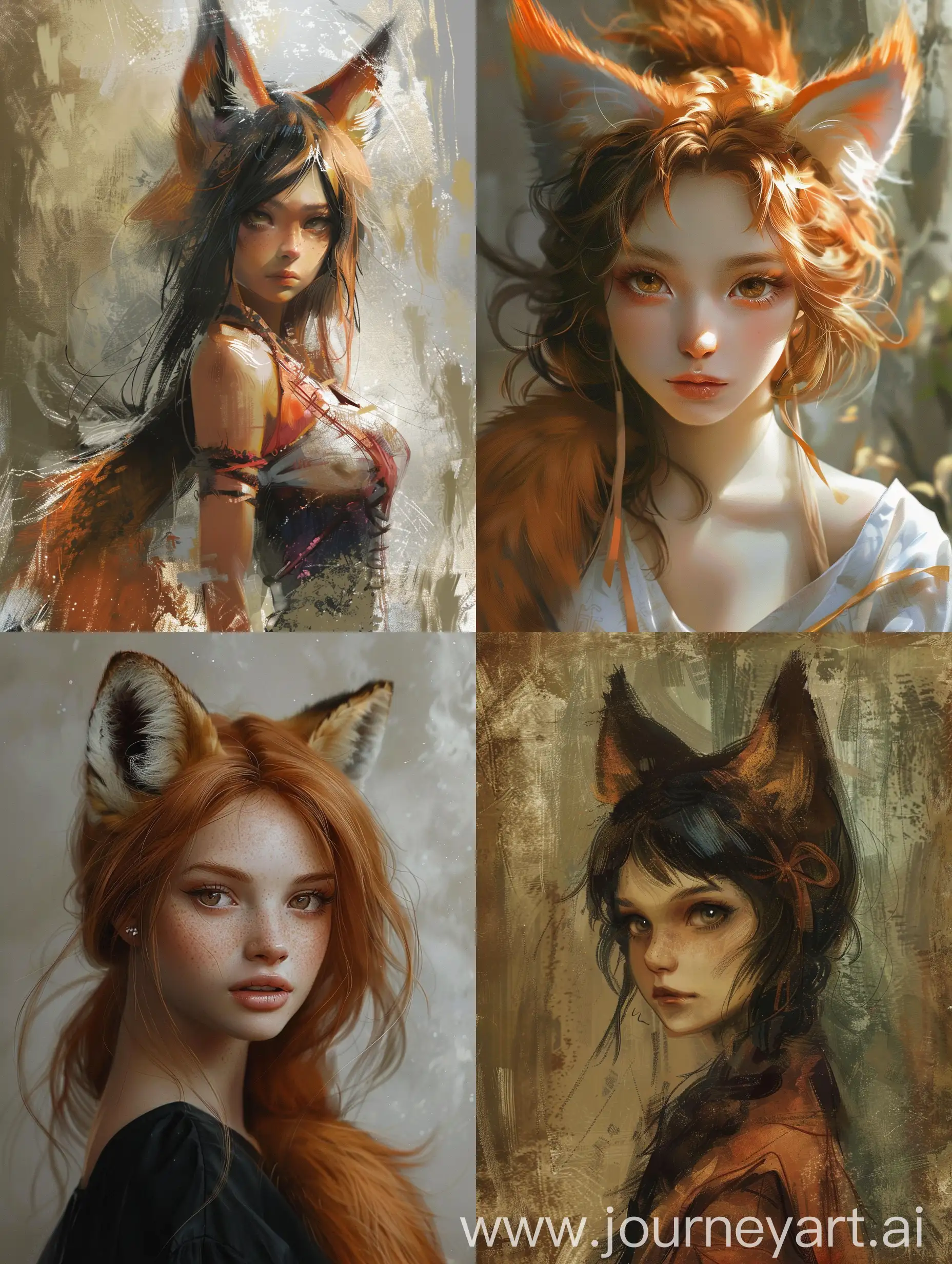 Young-Woman-with-Foxlike-Ears-and-Tail-Portrait