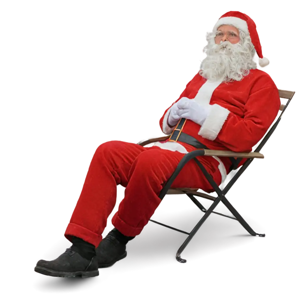 Santa-Relaxing-Near-the-Sea-HighQuality-PNG-Image-for-Holiday-Designs