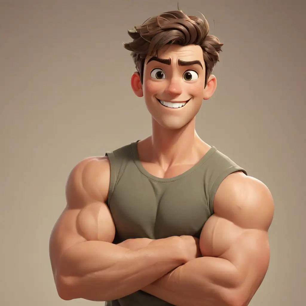 Animated-Young-Man-Admiring-Small-Biceps-in-a-Cheerful-Pose