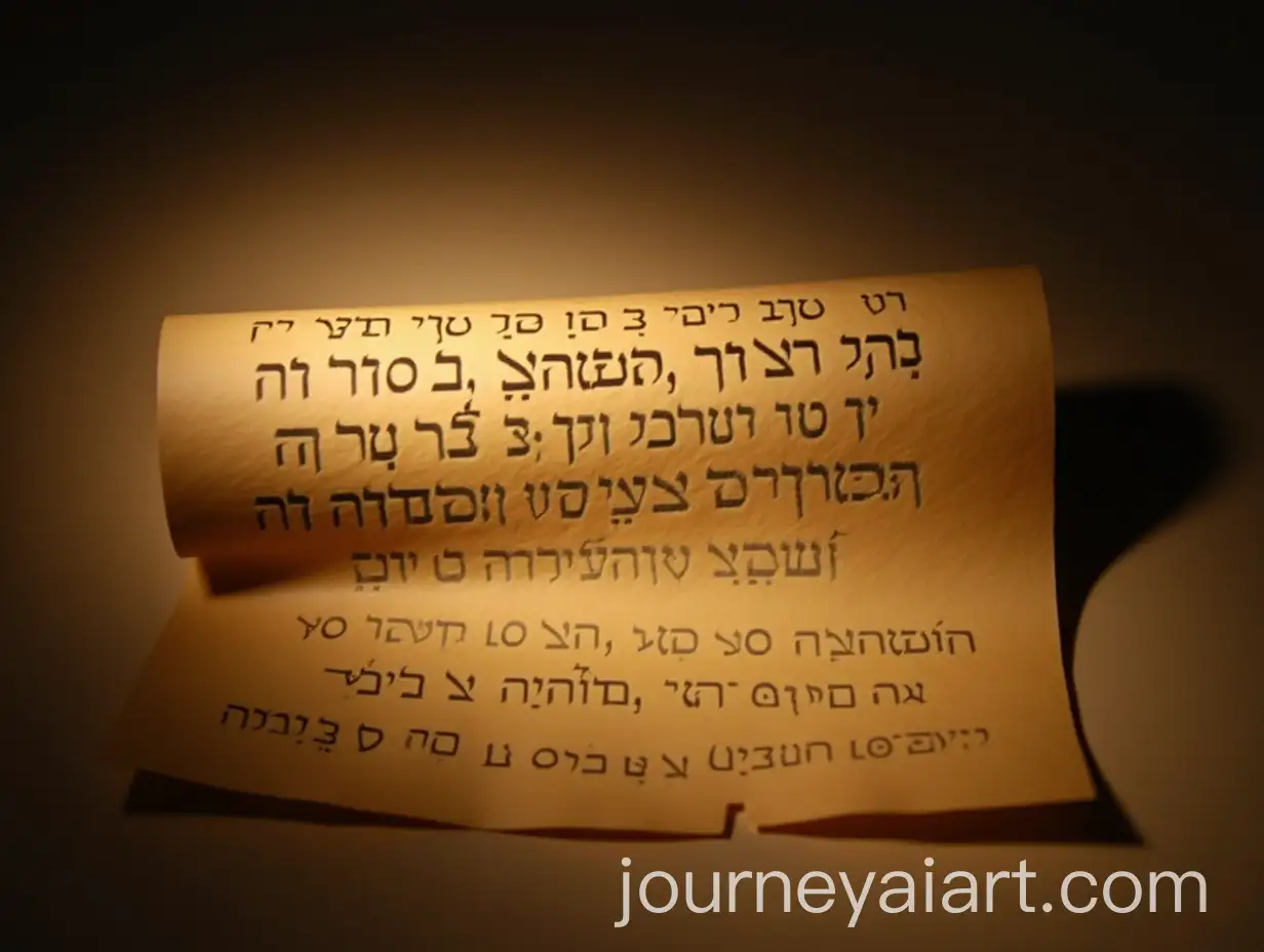 Hebrew-Scroll-Illuminated-by-Soft-Light