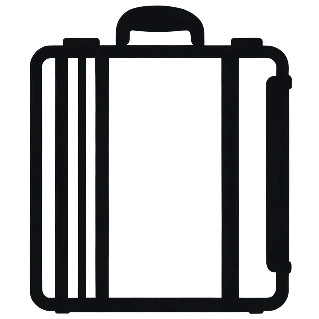 Minimalist-Black-Line-Art-Icon-of-Hard-Protective-Equipment-Case-PNG-High-Contrast-Transparent-Background
