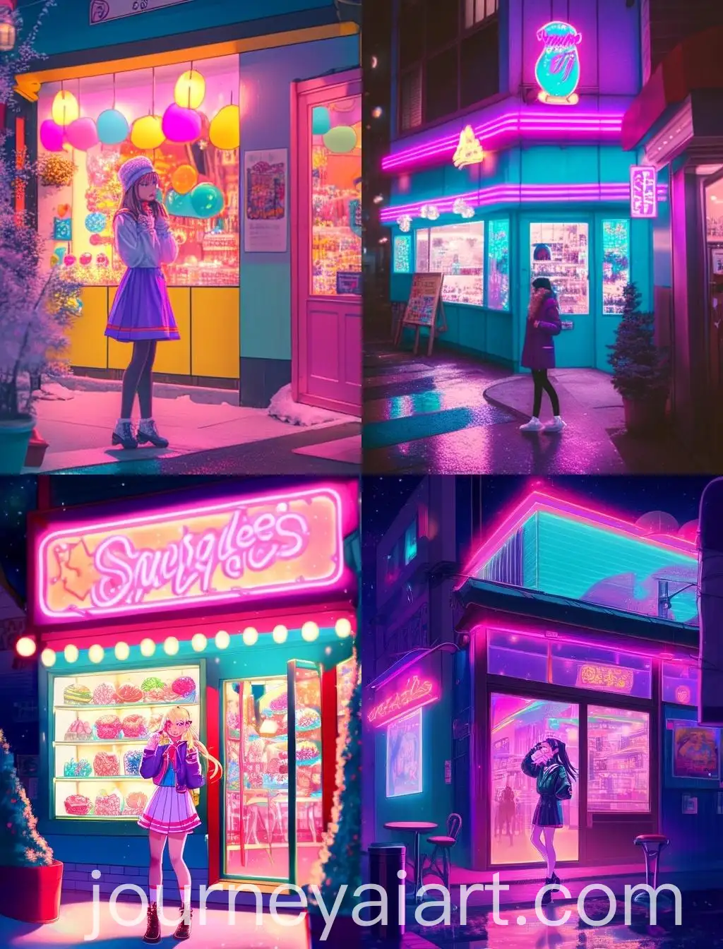 High-School-Girl-in-Vibrant-Outfit-Outside-Sweet-Delights-Restaurant