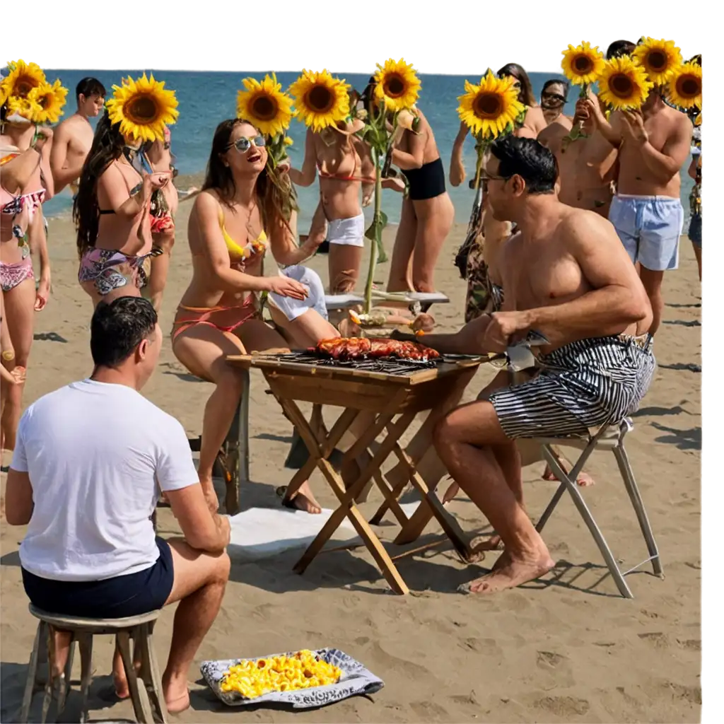 Beach-Barbecue-Extravaganza-PNG-Sunflowers-Pagode-and-Arrests-Amidst-the-Fun