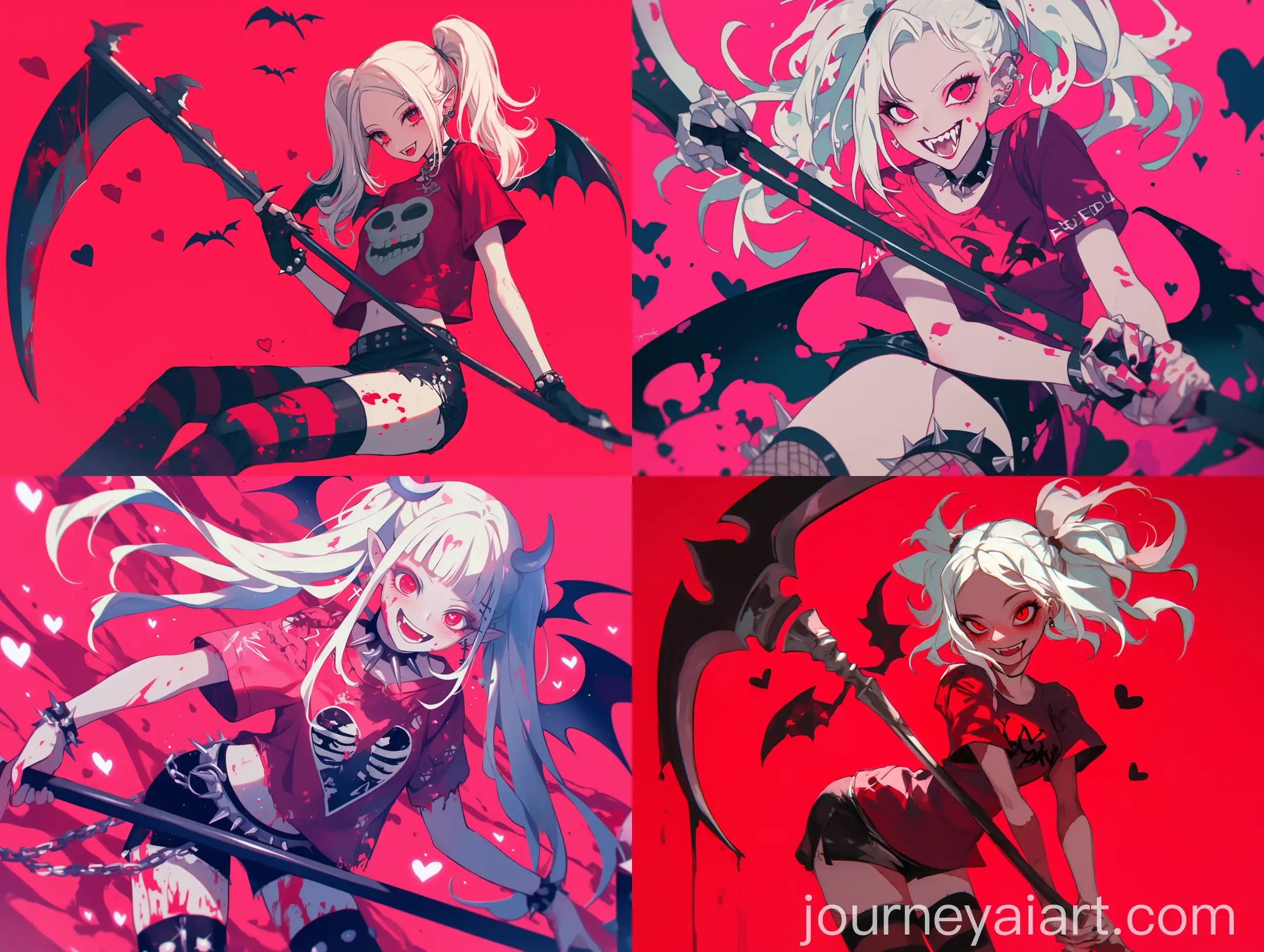 Gothic-Psycho-Vampire-Girl-Smiling-Amid-Hearts-and-Blood