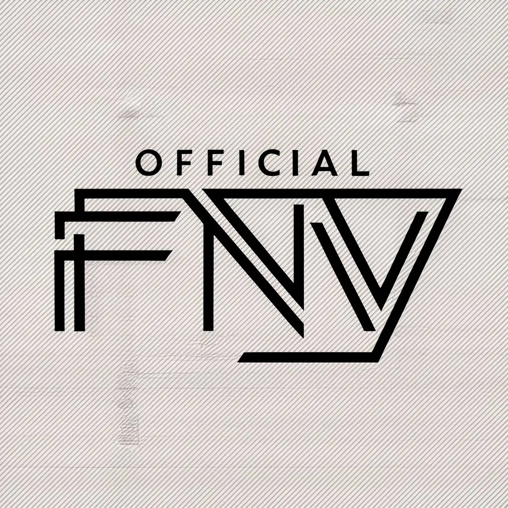 a logo design,with the text "official", main symbol:FNV,complex,clear background