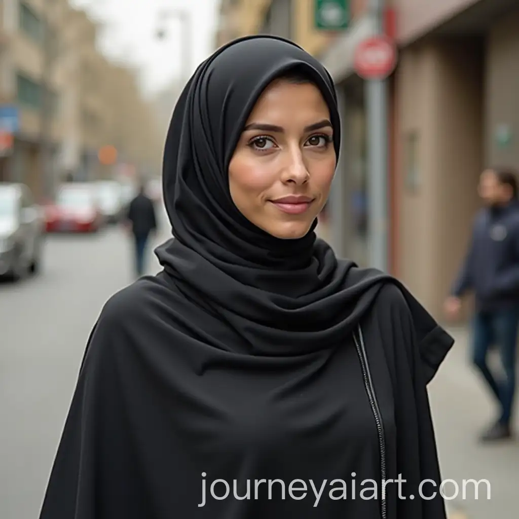 Portrait-of-a-Woman-Wearing-Hijab-in-a-Peaceful-Setting