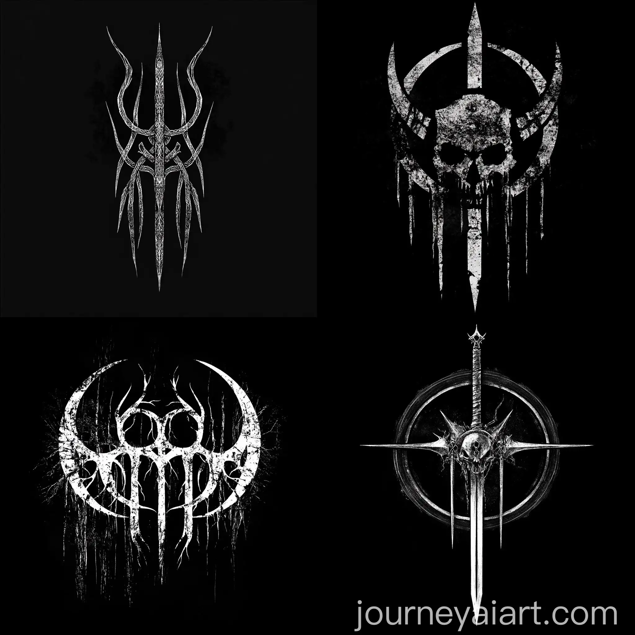 Abstract-Black-Metal-Logo-Design-on-Sleek-Background