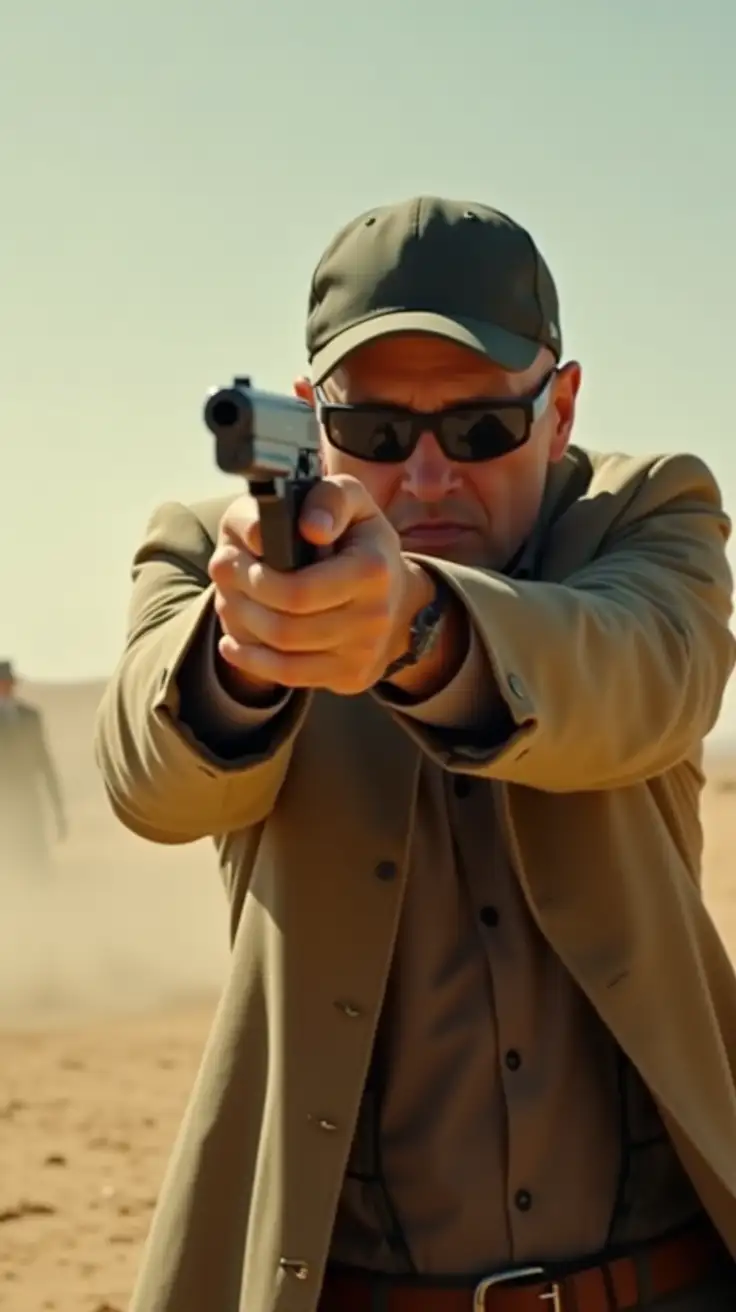 Intense-Man-Firing-Handgun-in-Desert-Setting