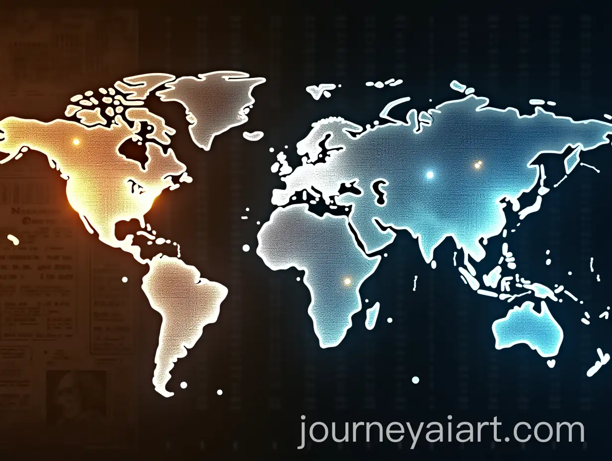 Futuristic-AI-Time-Travelers-Banner-with-Glowing-World-Map-and-Historical-Landmarks