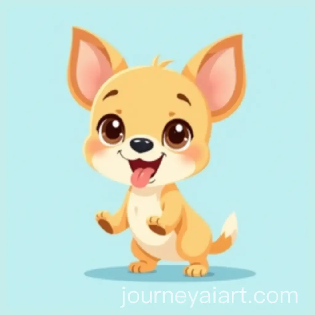 Playful-Chihuahua-with-Sparkling-Eyes-on-a-Soft-Blue-Background