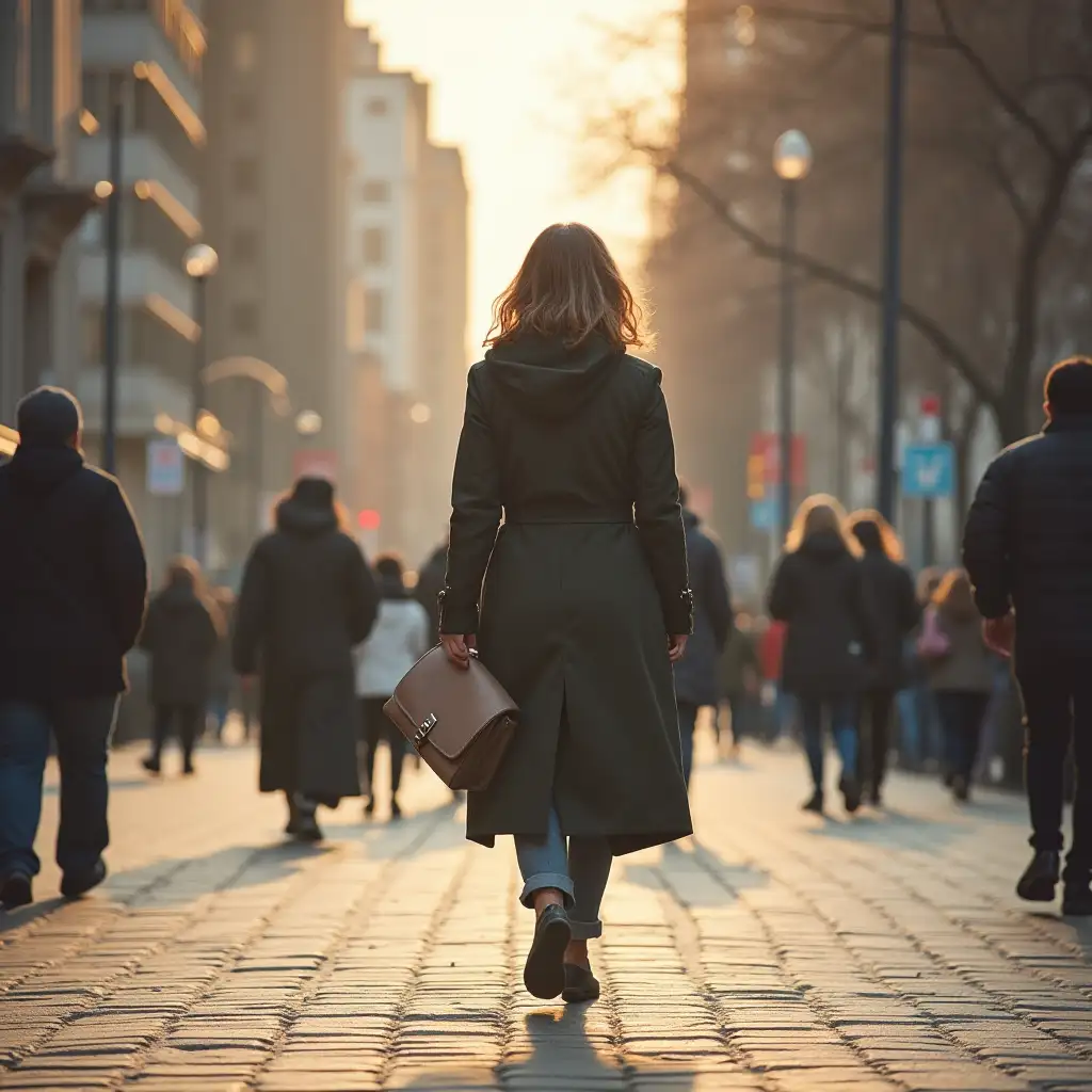 woman walking