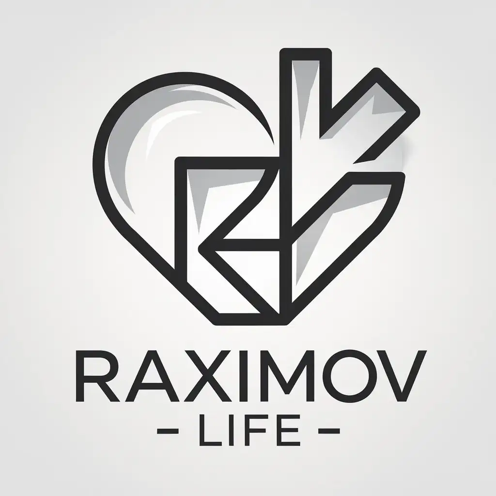 LOGO Design for Raximov Life Clean and Modern Vector with Clear Background