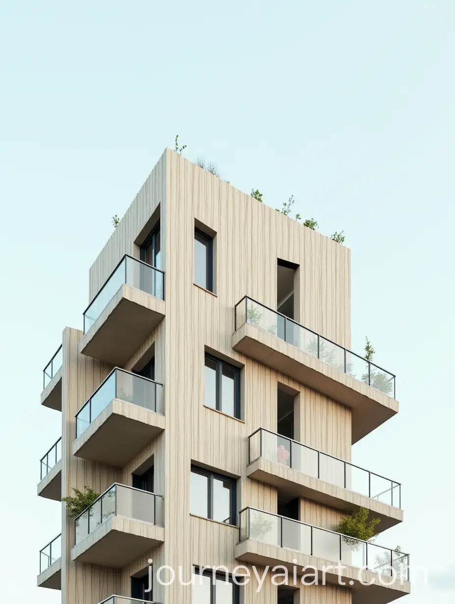 Modern-MultiStory-Residential-Building-with-Asymmetrical-Design-and-Glass-Balconies