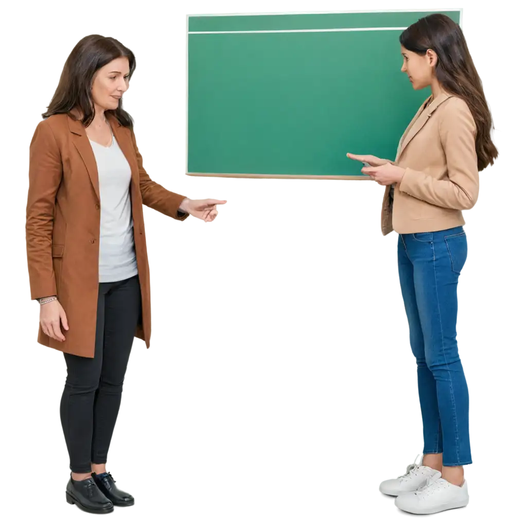 PNG-Image-of-a-30YearOld-Woman-and-a-10YearOld-Girl-in-a-Bright-Workspace