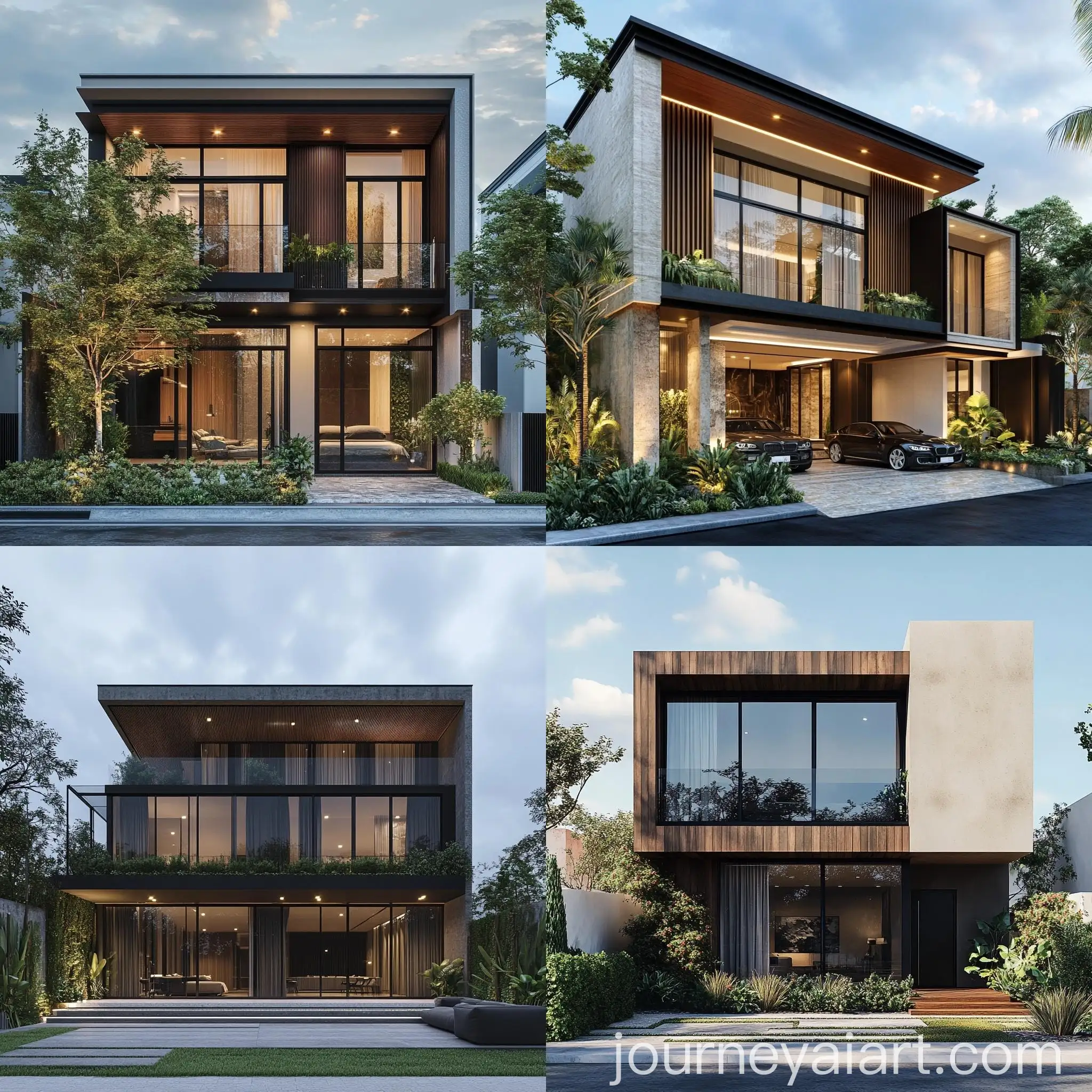 Modern-Scandinavian-Minimalist-Tropical-House-with-Realistic-Facade
