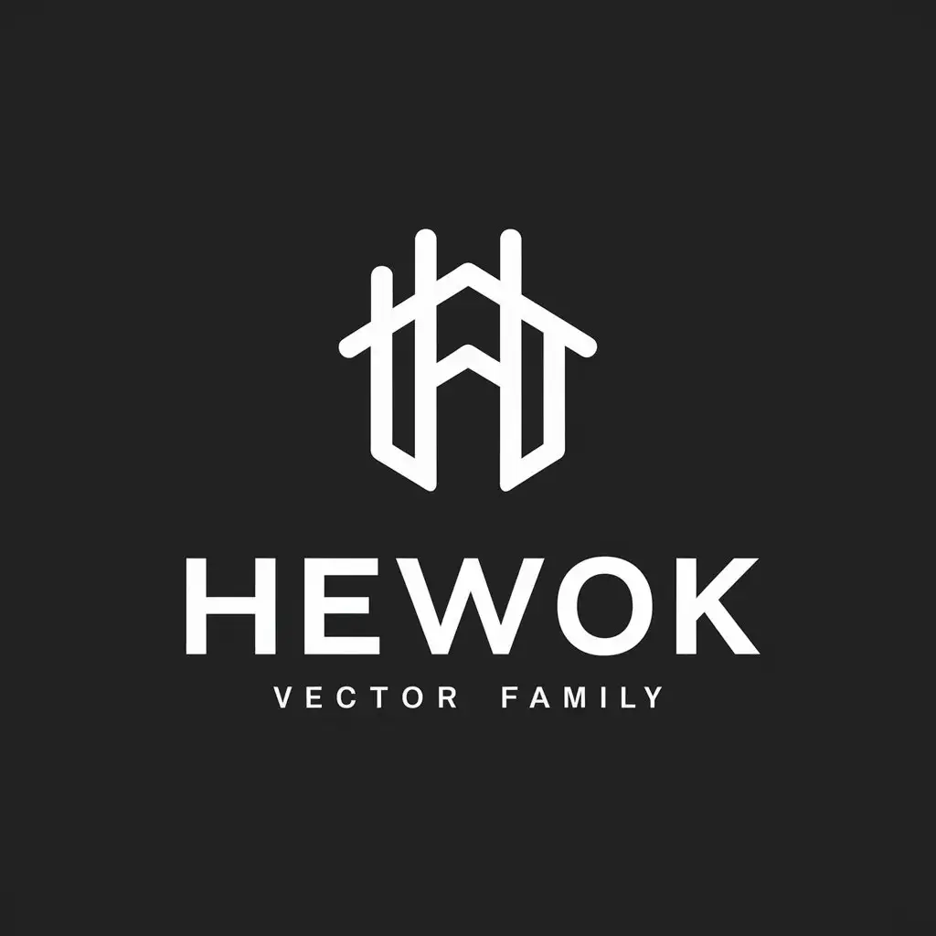 LOGO Design For HEWOK Modern Symbol for Design Development Industry