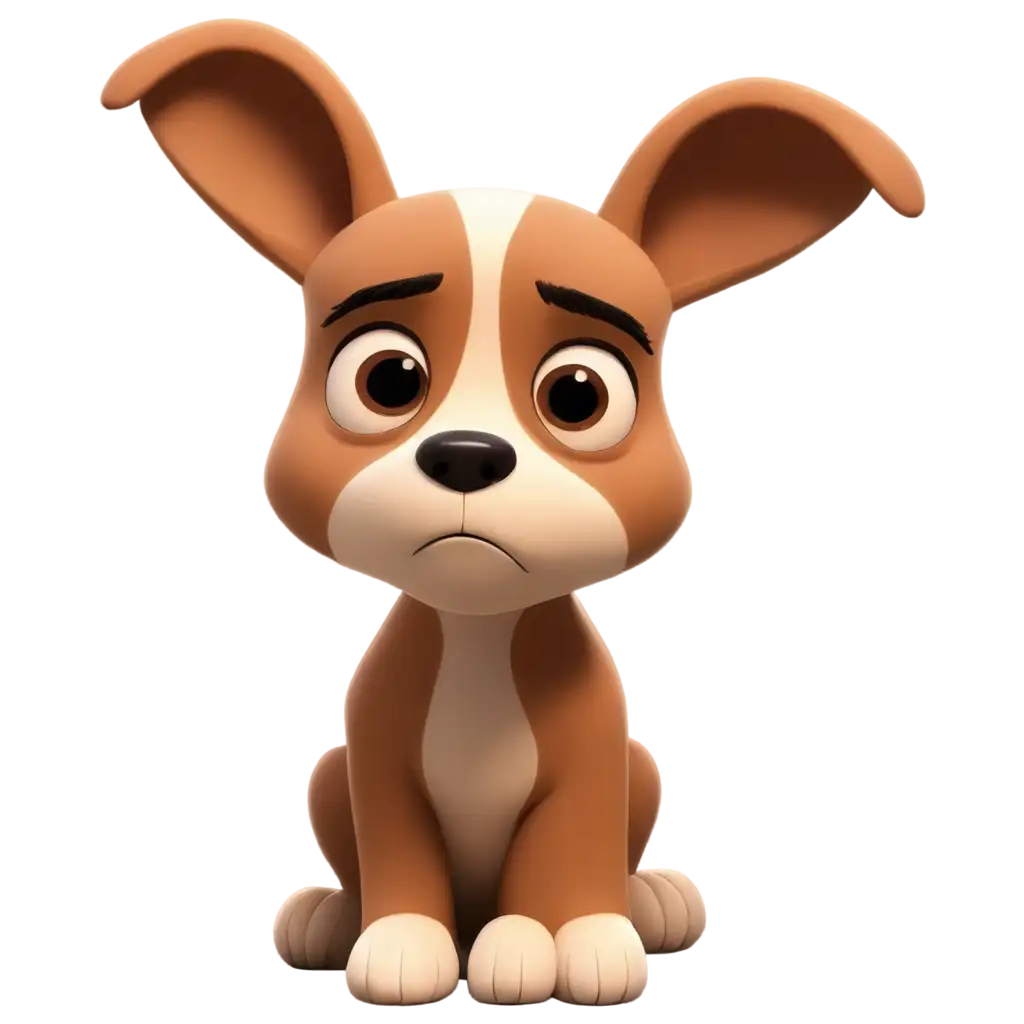 Sad-Animated-Dog-PNG-Image-Heartfelt-Illustration-of-Emotional-Canine-Character