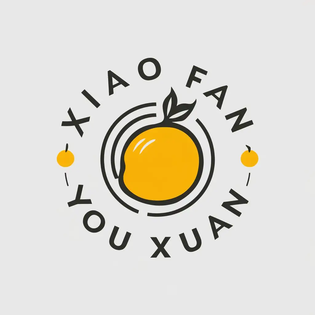 LOGO Design for Xiao Fan You Xuan Fruitthemed Vector Logo with Clear Background