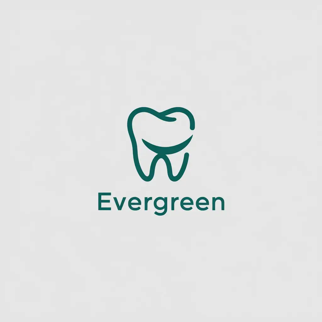 LOGO Design for Evergreen Minimalistic Tooth and Smile Theme in Medical Dental Industry