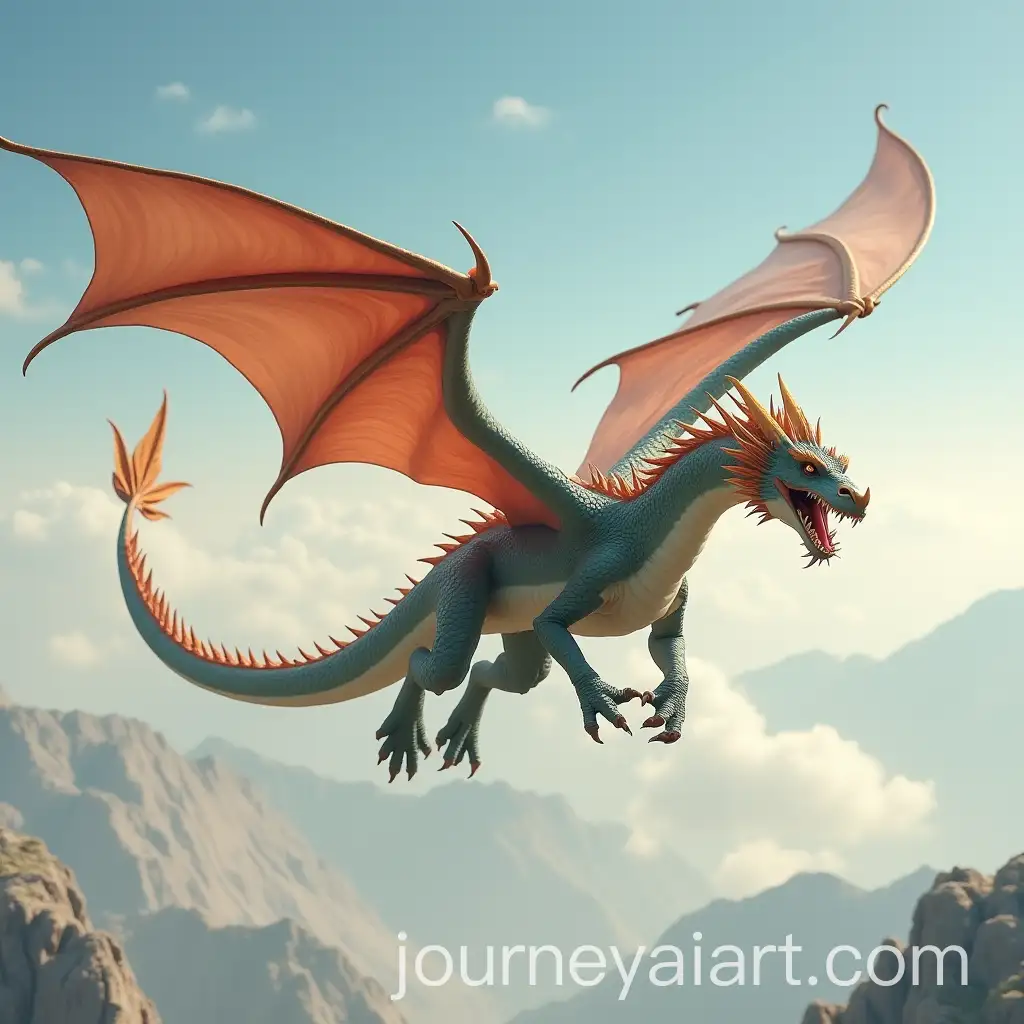 Majestic-Flying-Dragon-Soaring-in-the-Sky