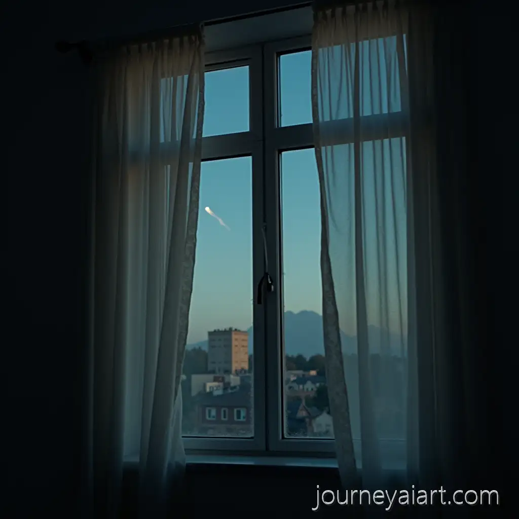 A-FlashMeteor-over-destroyed-city-in-the-Sky-A-Surreal-Contrast-of-Light-and-Darkness