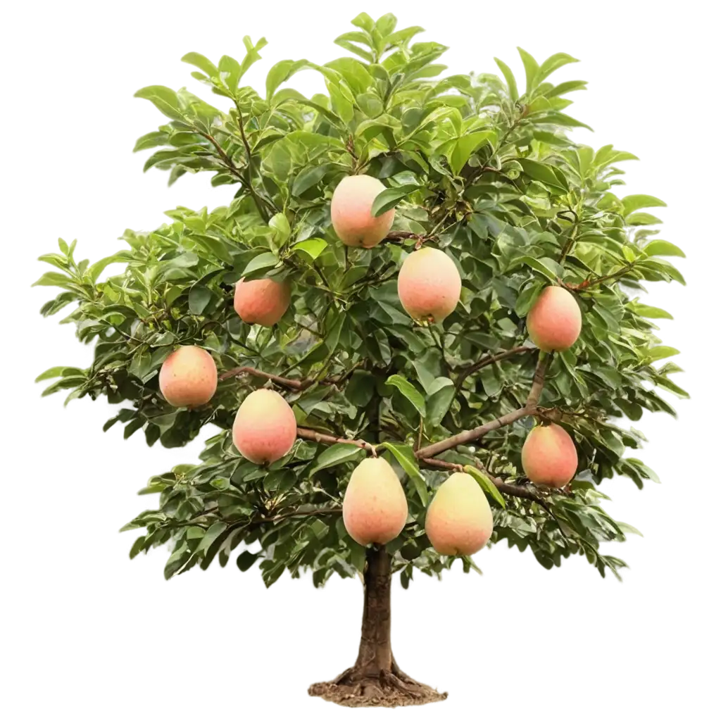 HighQuality-PNG-Image-of-a-Guava-Tree-Realistic-and-Detailed