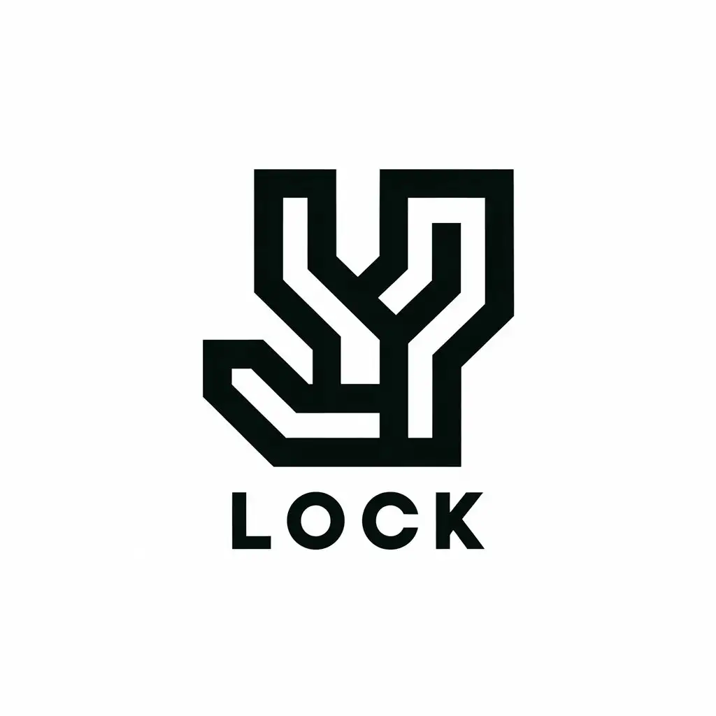 a vector logo design,with the text "Lock", main symbol:JY,complex,be used in advertisement industry,clear background