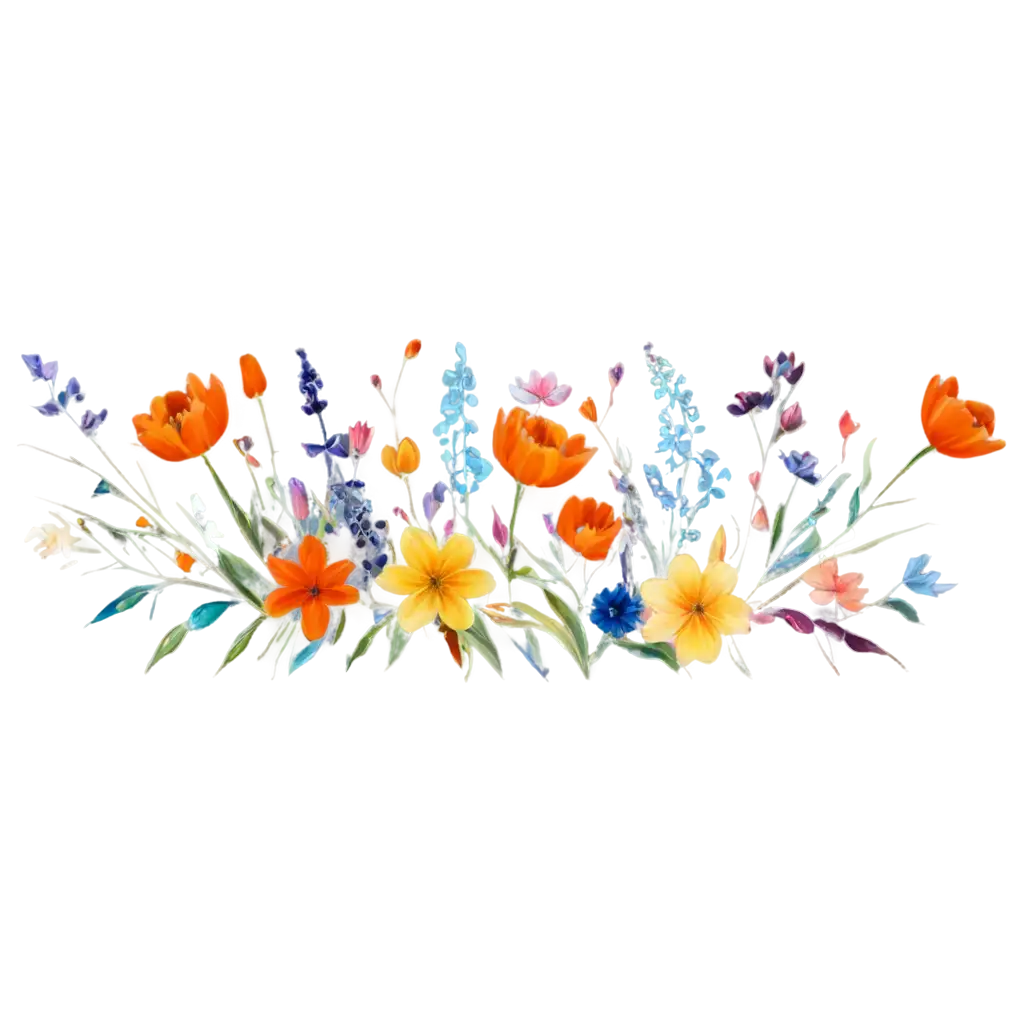 Multicolour-Floral-Vector-Design-PNG-Vibrant-and-HighQuality-Floral-Artwork-for-Digital-Use