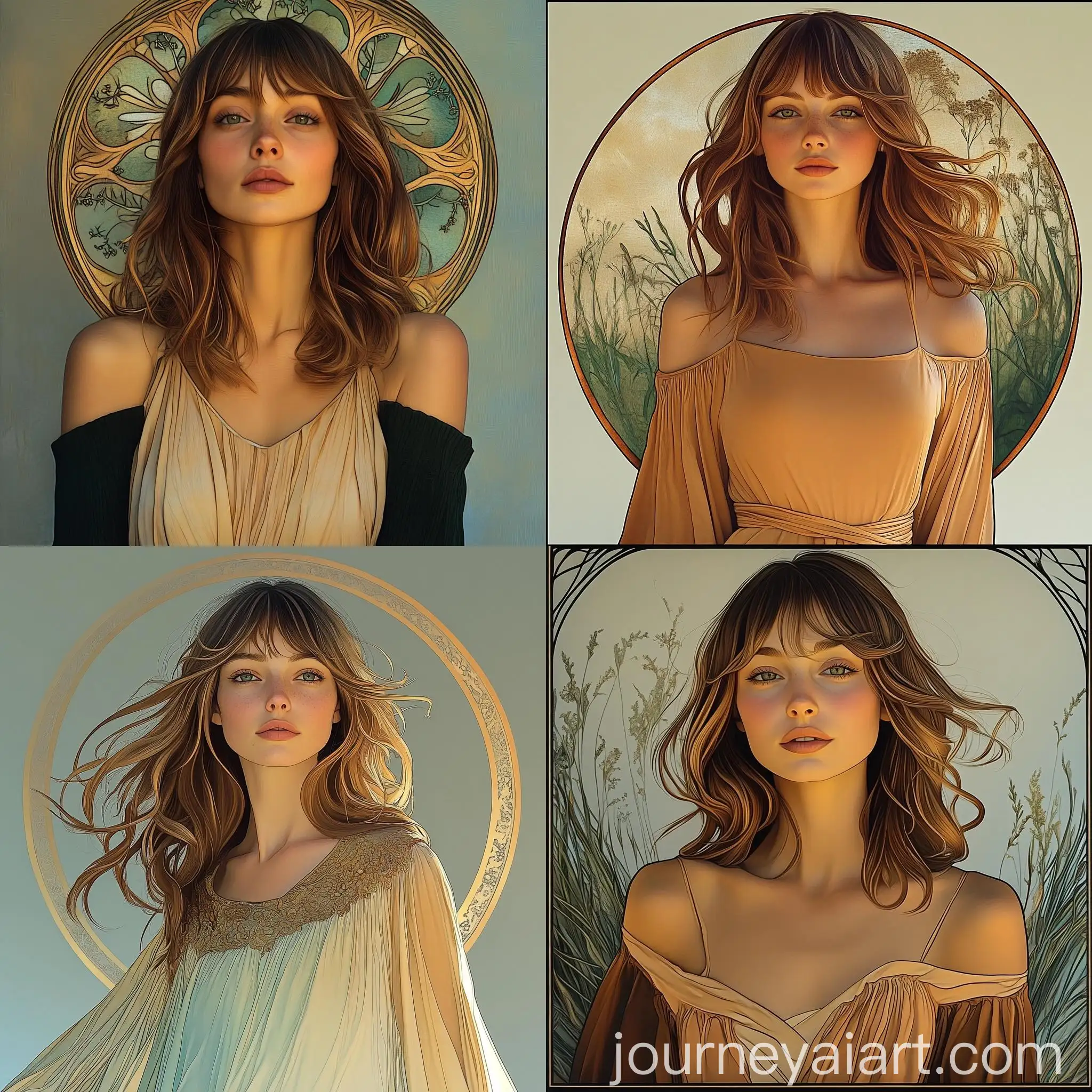 Goddess-of-Travel-and-Nature-in-Alphonse-Mucha-Style