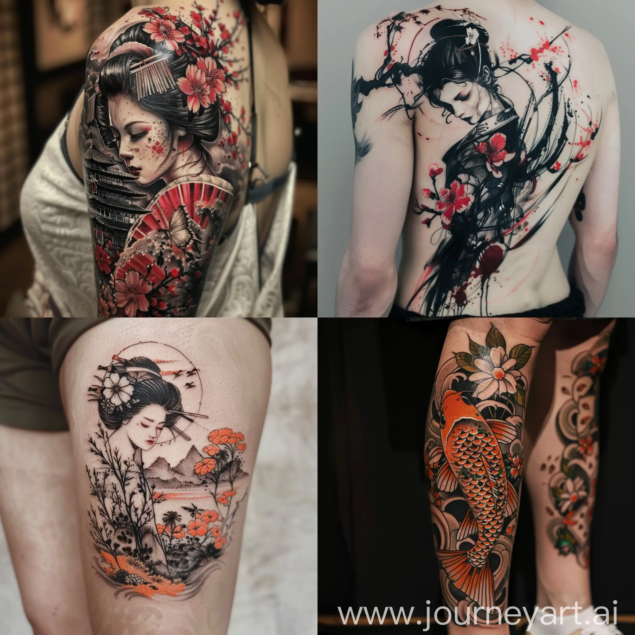 Japanese-Style-Tattoo-Design-with-Vibrant-Colors-and-Intricate-Patterns