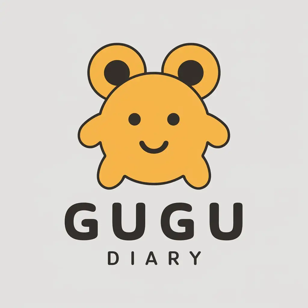 LOGO Design for Gugu Diary Playful Toy Theme for Retail Branding