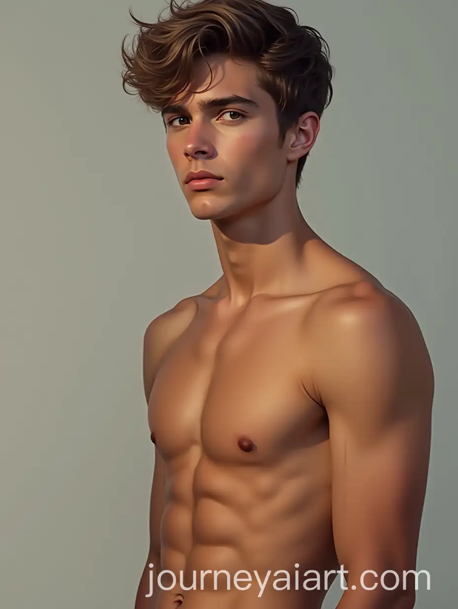 Portrait-of-a-Handsome-Shirtless-Young-Man-18-Years-Old