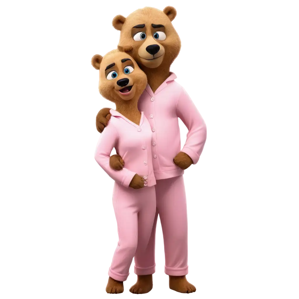 Create-a-Cartoon-PNG-Image-of-Sexy-Bears-in-Pajamas-Enhance-Online-Presence-with-HighQuality-Format