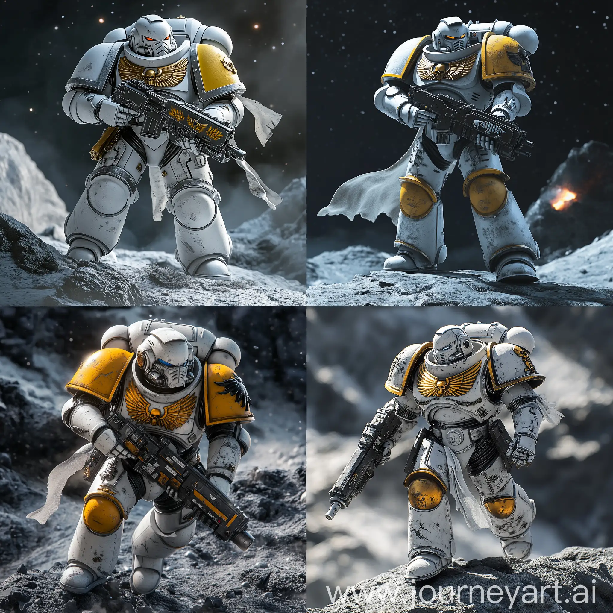 Primaris-Space-Marine-in-Silver-Armor-Stomping-on-Moon