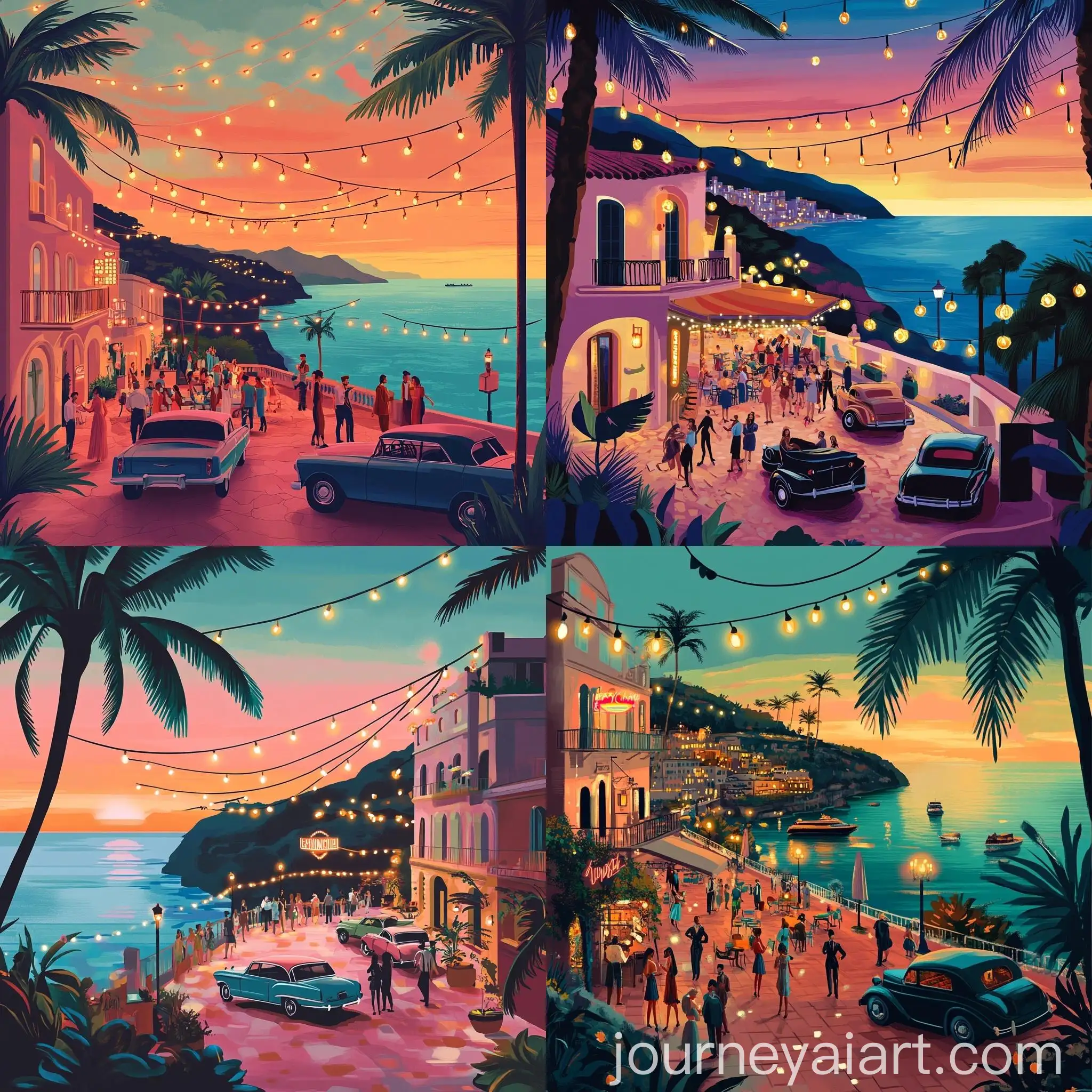 Glamorous-Coastal-Nightlife-Mediterranean-Sunset-Dance