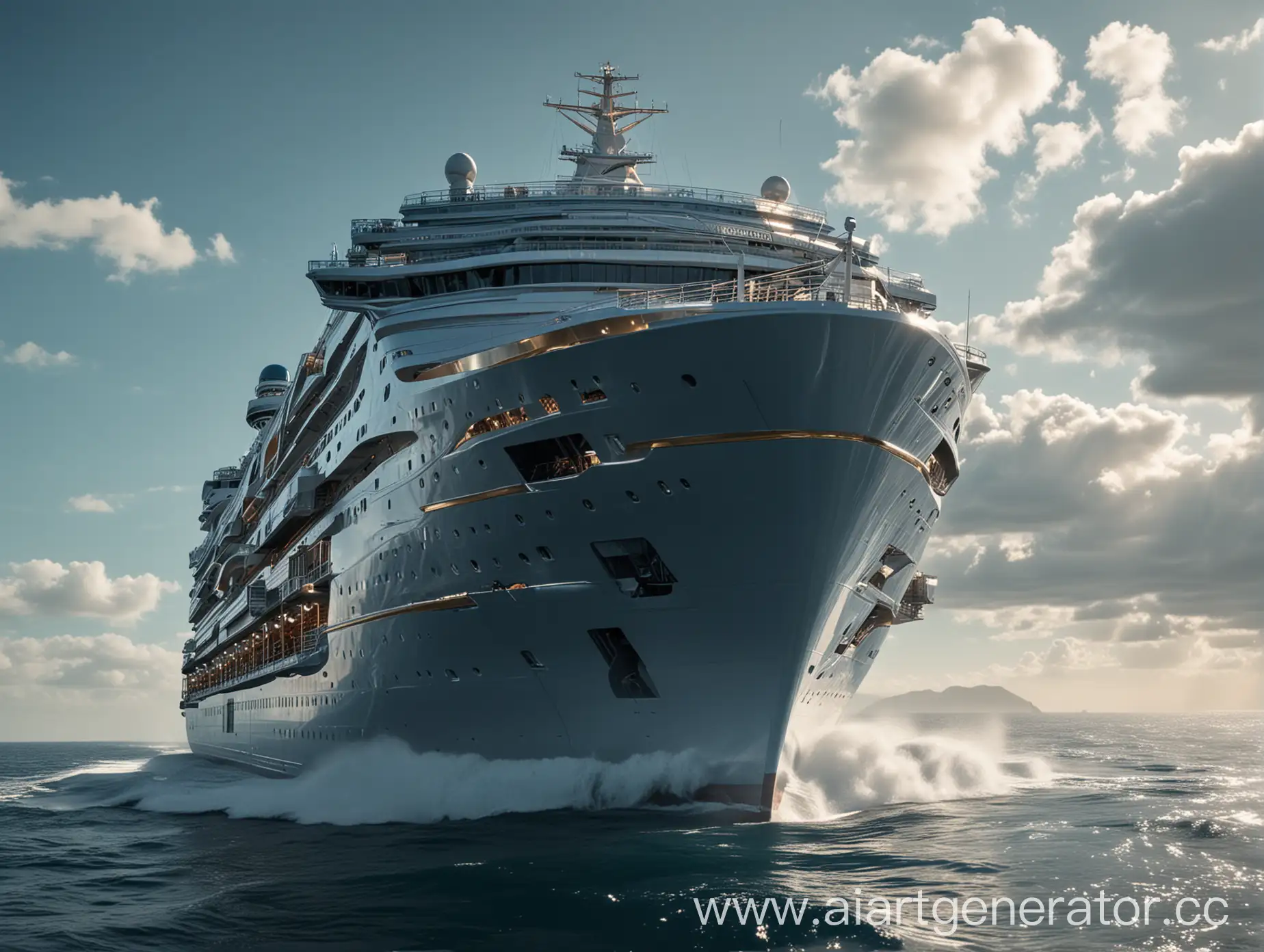 Futuristic-Cruise-Ship-Sailing-Across-Azure-Ocean